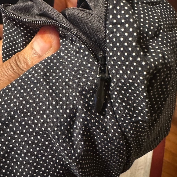 NWOT ZINK LONDON WOMEN DOT PRINT MAXI LENGTH DRESS WITH SIDE ZIP AND SLIT SIZE S - Picture 6 of 13